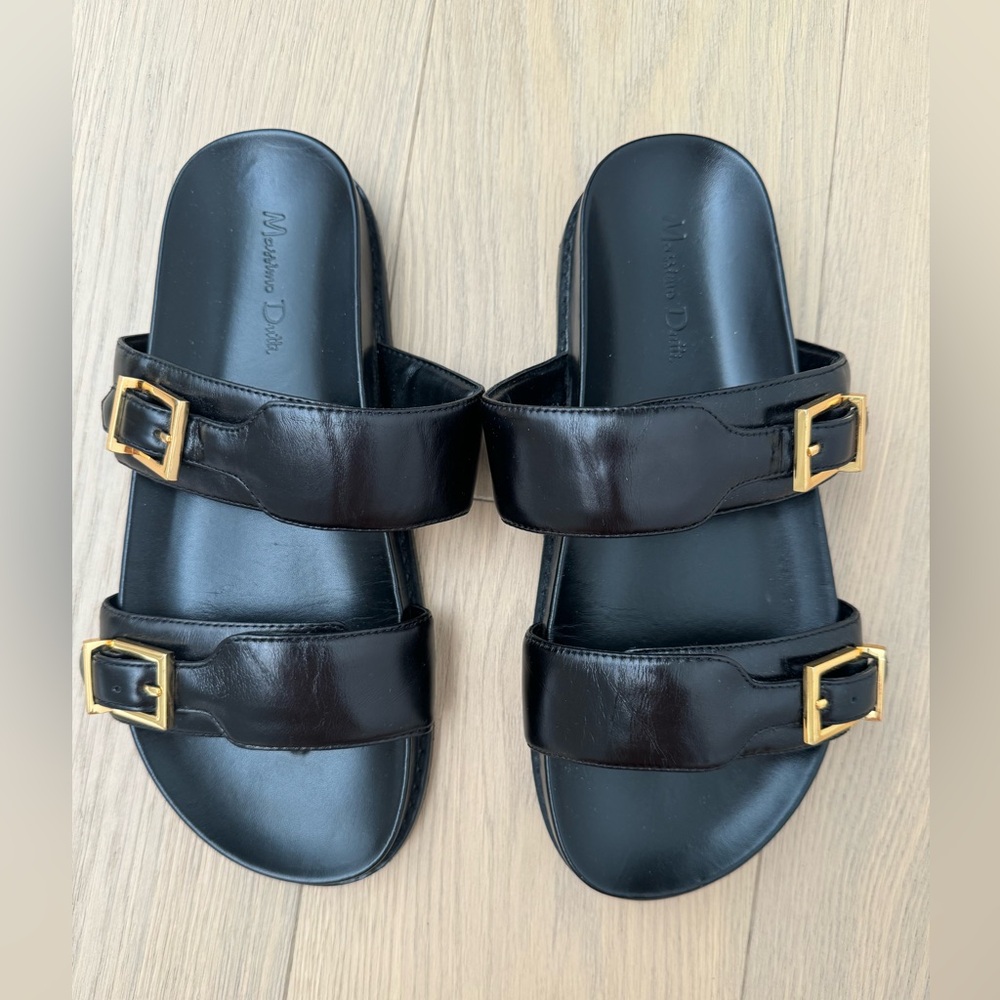 Brand New Massimo Dutti double strap sandals